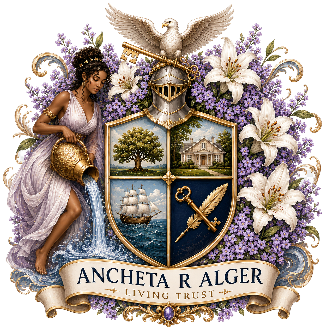 Ancheta R Alger Family Crest
